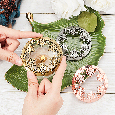 Zinc Alloy Candle Lids PALLOY-PH0013-60-1
