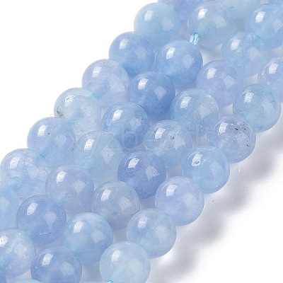 Dyed Natural Malaysia Jade Beads Strands G-G021-02B-07-1