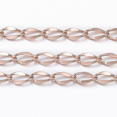 Ion Plating(IP) 304 Stainless Steel Curb Chains CHS-H009-34RG-1
