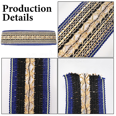 10 Yards Ethnic Style Polyester Ribbon for Sewing Decoration OCOR-CY0001-86D-1