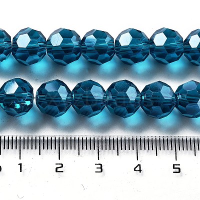 Electroplate Transparent Glass Beads Strands EGLA-A035-T10mm-A12-1