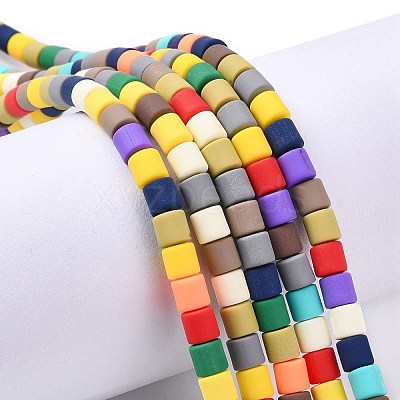 Polymer Clay Bead Strands X-CLAY-T001-C28-1