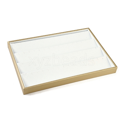 4 Rows Imitation Leather Jewelry Earring Trays CON-G023-03-1