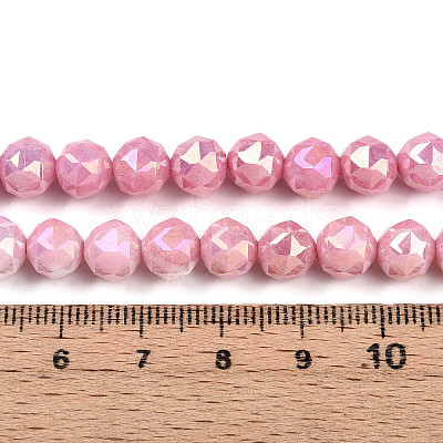 Electroplate Glass Beads Strands X-GLAA-N010-8mm-09-1