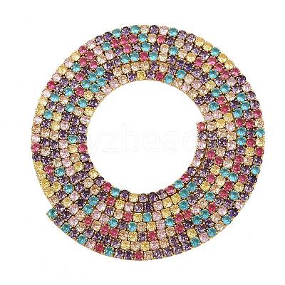 925 Sterling Silver Colorful Cubic Zirconia Chains STER-C016-02A-G01-1
