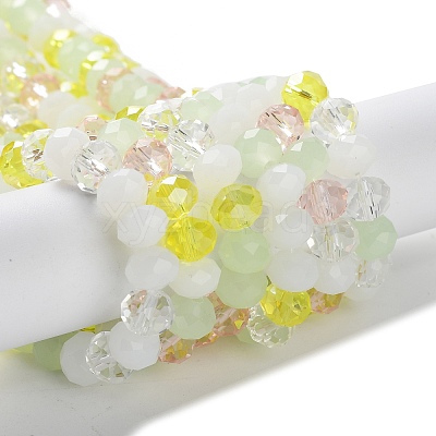 Glass Beads Strands EGLA-A034-M8mm-45-1