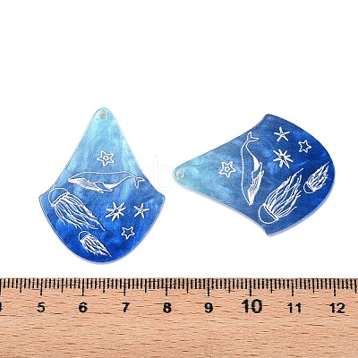 Printed Acrylic Pendants OACR-T028-02C-1