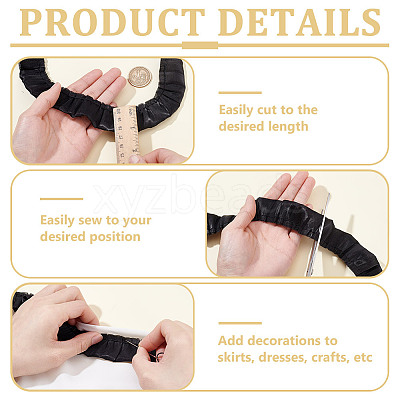 9 Yards Chiffon Wrinkles Lace Ribbon OCOR-NB0002-39A-1