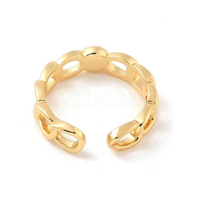 Brass Cup Peg Open Cuff Ring Settings KK-G518-02G-03-1