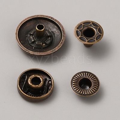 Alloy Snap Button FIND-WH0421-74G-1
