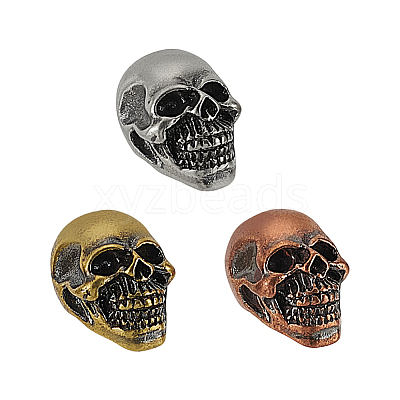 3Pcs 3 Colors Brass Beads KK-FG0001-21-1