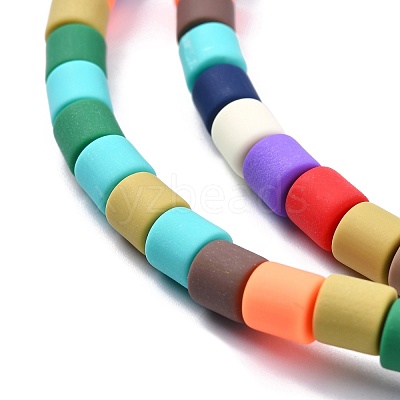 Polymer Clay Bead Strands CLAY-T001-C28-1