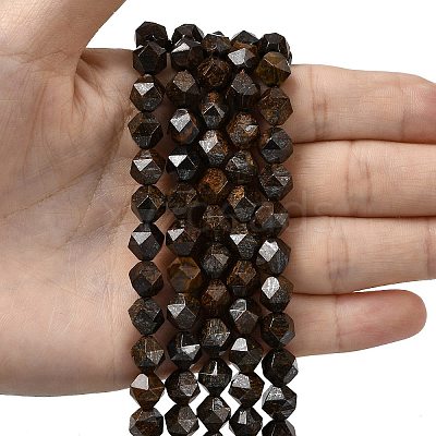 Natural Bronzite Beads Strands G-Z119-A30-02-1