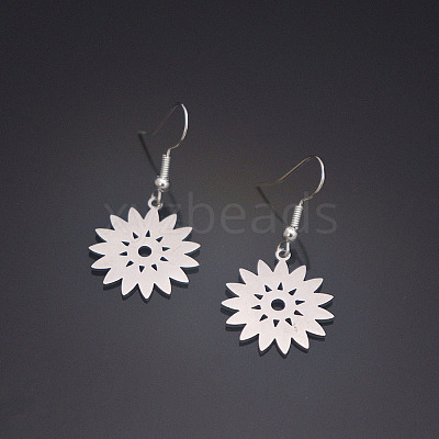 304 Stainless Steel Dangle Earrings for Women WGD83C1-01-1