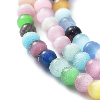 Cat Eye Beads Strands CE-F022-4mm-01-1