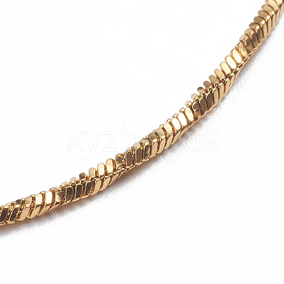 304 Stainless Steel Snake Chain Anklets AJEW-G024-07G-1