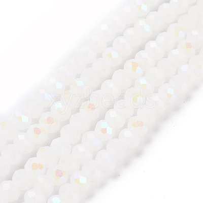 Electroplate Glass Beads Strands EGLA-A034-J8mm-L08-1
