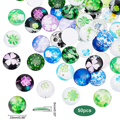 Glass Cabochons GGLA-PH0001-24-1