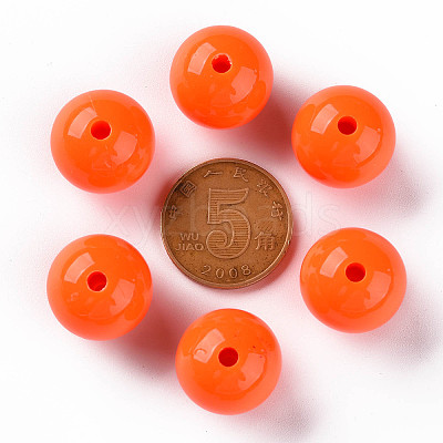 Opaque Acrylic Beads X-MACR-S370-C16mm-20-1