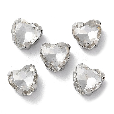 Heart Sew on Rhinestone RGLA-L028-04A-01-1