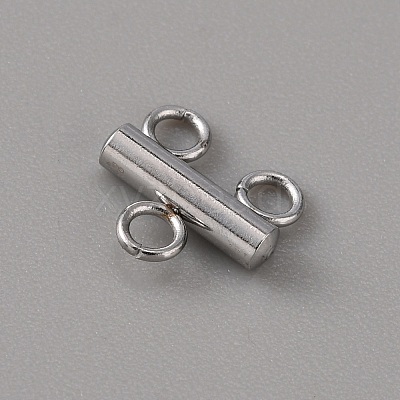 201 Stainless Steel Chandelier Component Links LS-STAS-WH0043-06A-P-1-1