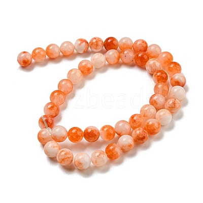 Natural Dyed Yellow Jade Beads Strands G-Q160-A01-01G-1