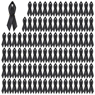 100Pcs Awareness Ribbon Nylon Lapel Pin Backs for Backpack Clothes JEWB-GL0001-03A-1