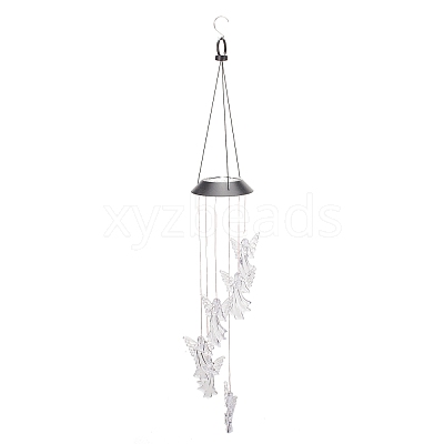 LED Solar Powered Angel Wind Chime HJEW-I009-03-1