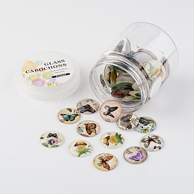 Glass Cabochons GGLA-JP0003-14-1