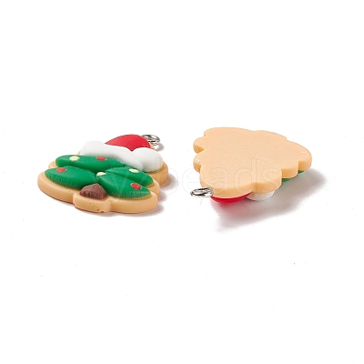 Christmas Theme Opaque Resin Pendants FIND-E025-02-1