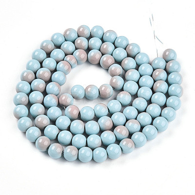 Baking Paint Glass Beads X1-DGLA-N012-10mm-06-1
