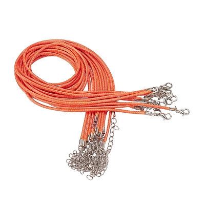 Waxed Cord Necklace Making X-NCOR-T001-32-1