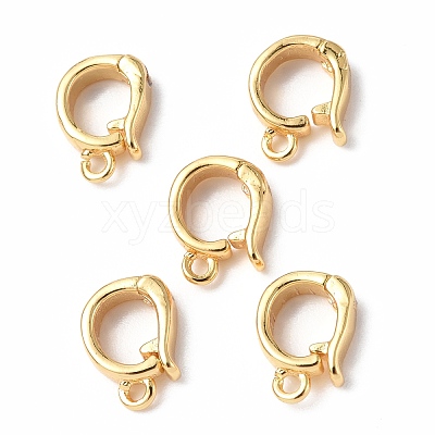 Brass Fold Over Clasps KK-P223-25G-1