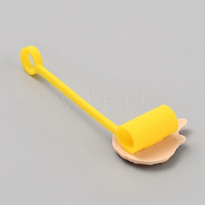 PVC & Silicone Dustproof Straw Cap AJEW-CJC0007-02D-1