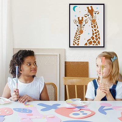 Large Plastic Reusable Drawing Painting Stencils Templates DIY-WH0202-391-1
