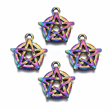 Rainbow Color Alloy Pendants PALLOY-S180-034-RS-1