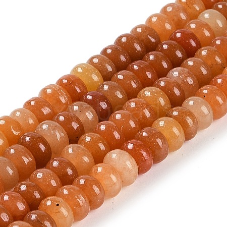 Natural Red Aventurine Beads Strands G-L604-D01-01-1