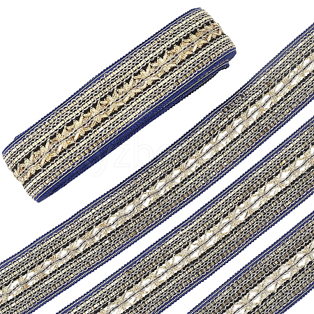 10 Yards Ethnic Style Polyester Ribbon for Sewing Decoration OCOR-CY0001-86D-1