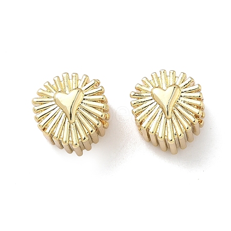 Brass European Beads KK-P349-09G-1