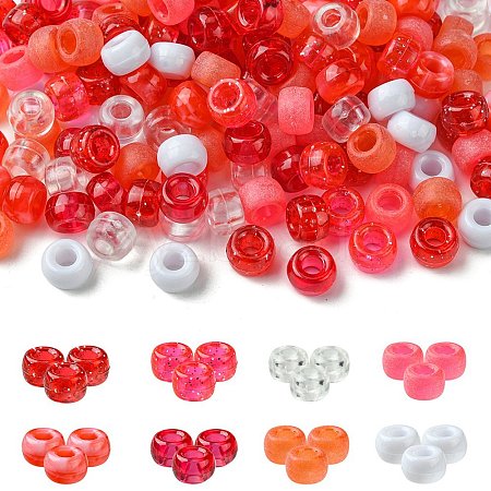 424G 8 Colors Acrylic Beads KY-FS0001-22A-1