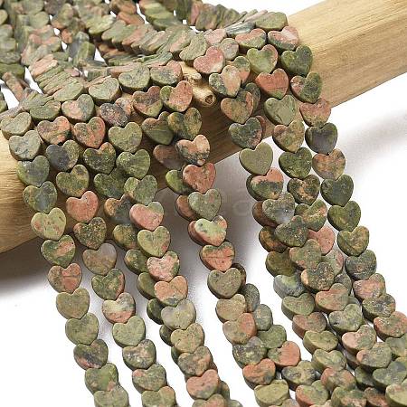 Natural Unakite Beads Strands G-A272-A01-11-1