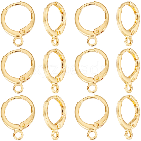 SUNNYCLUE 50Pcs Brass Leverback Earring Findings KK-SC0004-22G-1