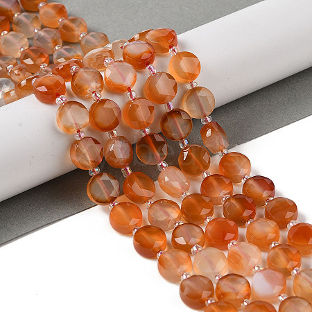 Natural Flower Agate Bead Strands G-NH0013-A01-01-1