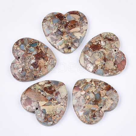 Synthetic Aqua Terra Jasper Pendants G-S329-073-1