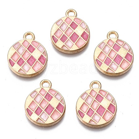 Alloy Enamel Pendants X-ENAM-N054-58C-RS-1