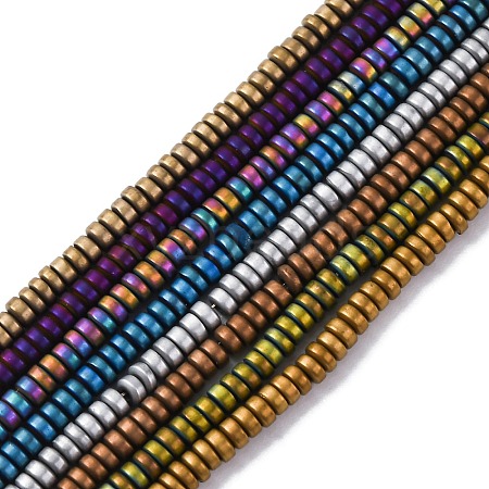 Electroplated Non-magnetic Hematite Beads Strands G-P571-A01-01-1