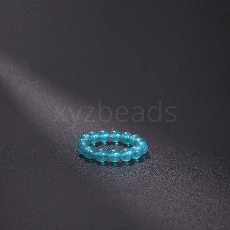 Natural Jade Stretchy Finger Rings FS-WG01730-28-1