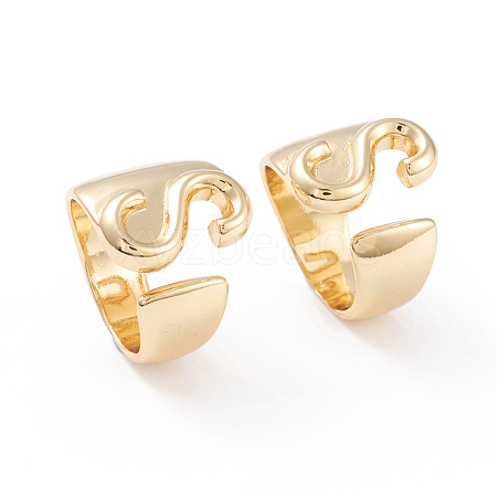 Brass Cuff Rings RJEW-L097-06S-1