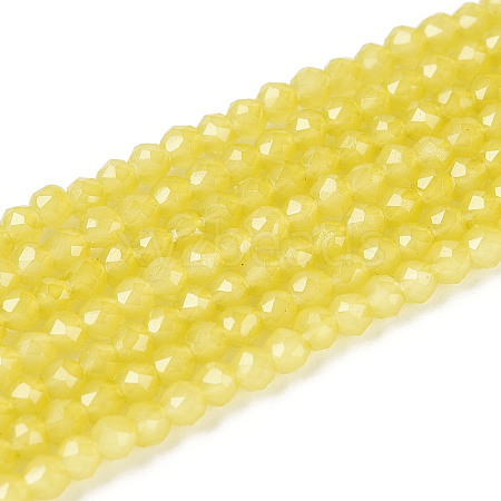 Imitation Jade Glass Beads Strands GLAA-T028-2mm-11J-1