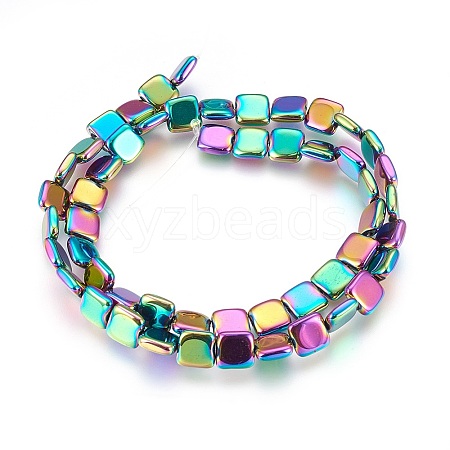 Electroplated Non-magnetic Synthetic Hematite Beads Strands G-P392-A02-1